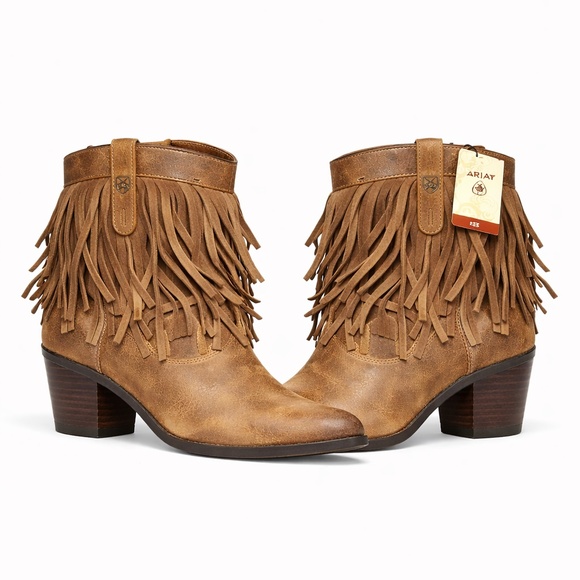 Ariat Shoes - Ariat Fringe Western Ankle Boots Size 9.5 | Brand New With Tags